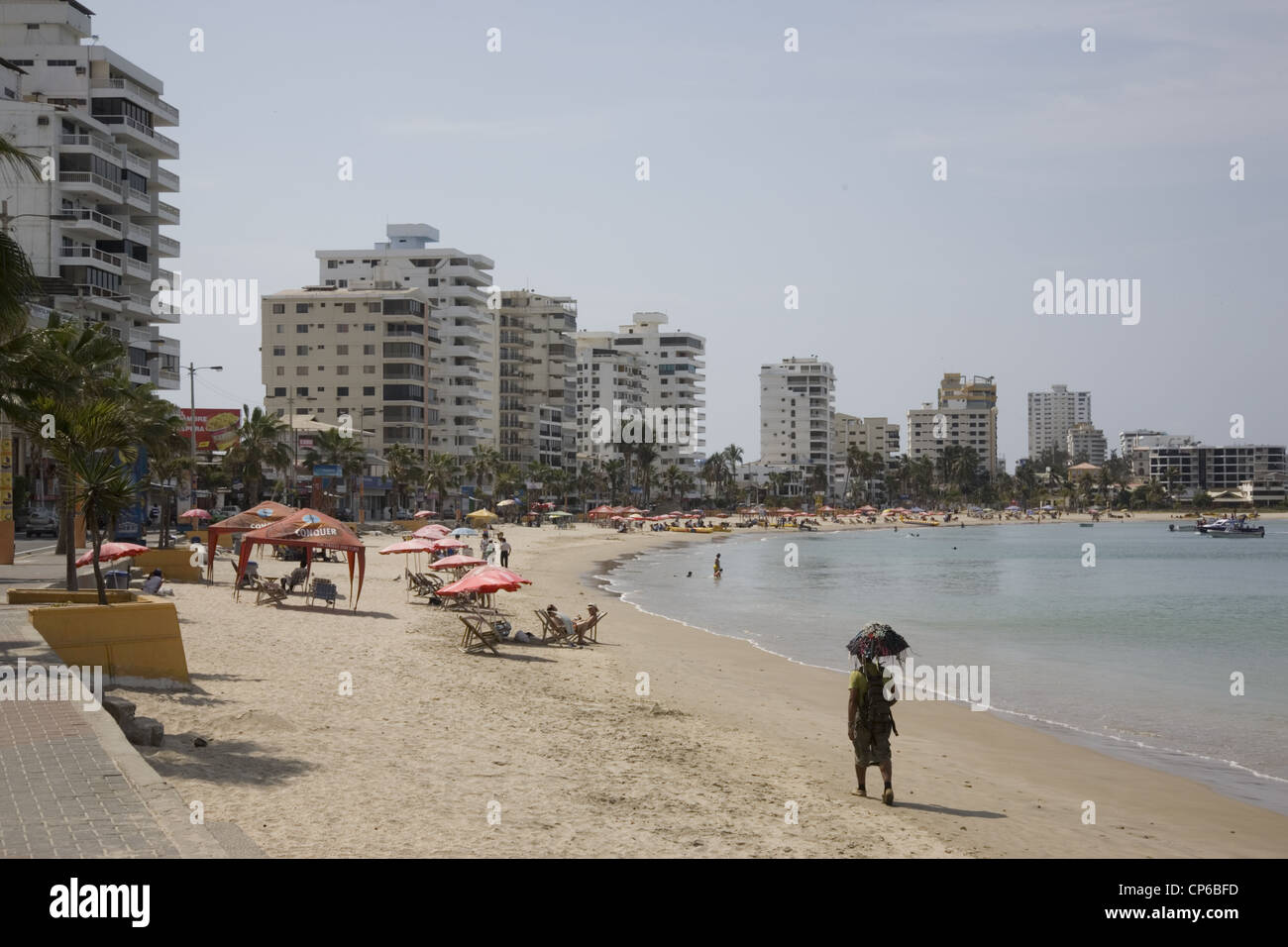 Ecuador Las Salinas beach resort sulla costa del Pacifico Foto Stock