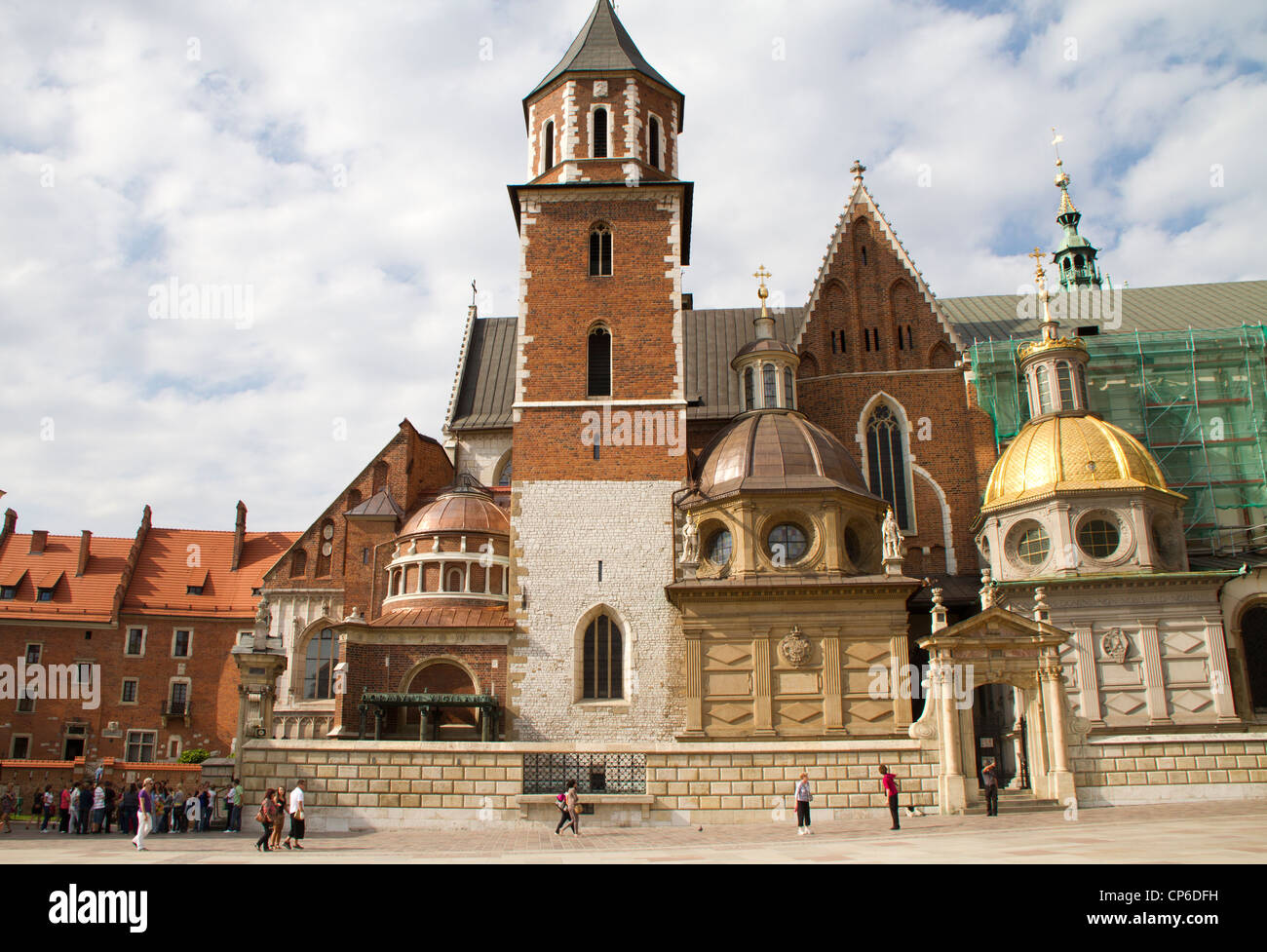 La cattedrale del Wawel a Cracovia, Polonia Foto Stock