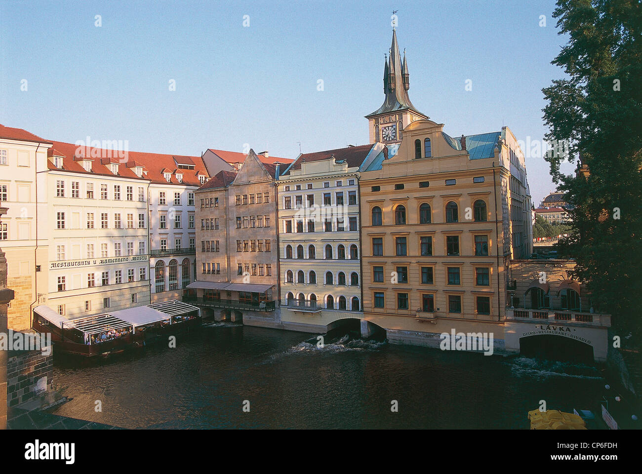 Benvenuti in Repubblica ceca - Praga - Bedrich Smetana Museum e il Teatro dell'opera di Mozart. Foto Stock