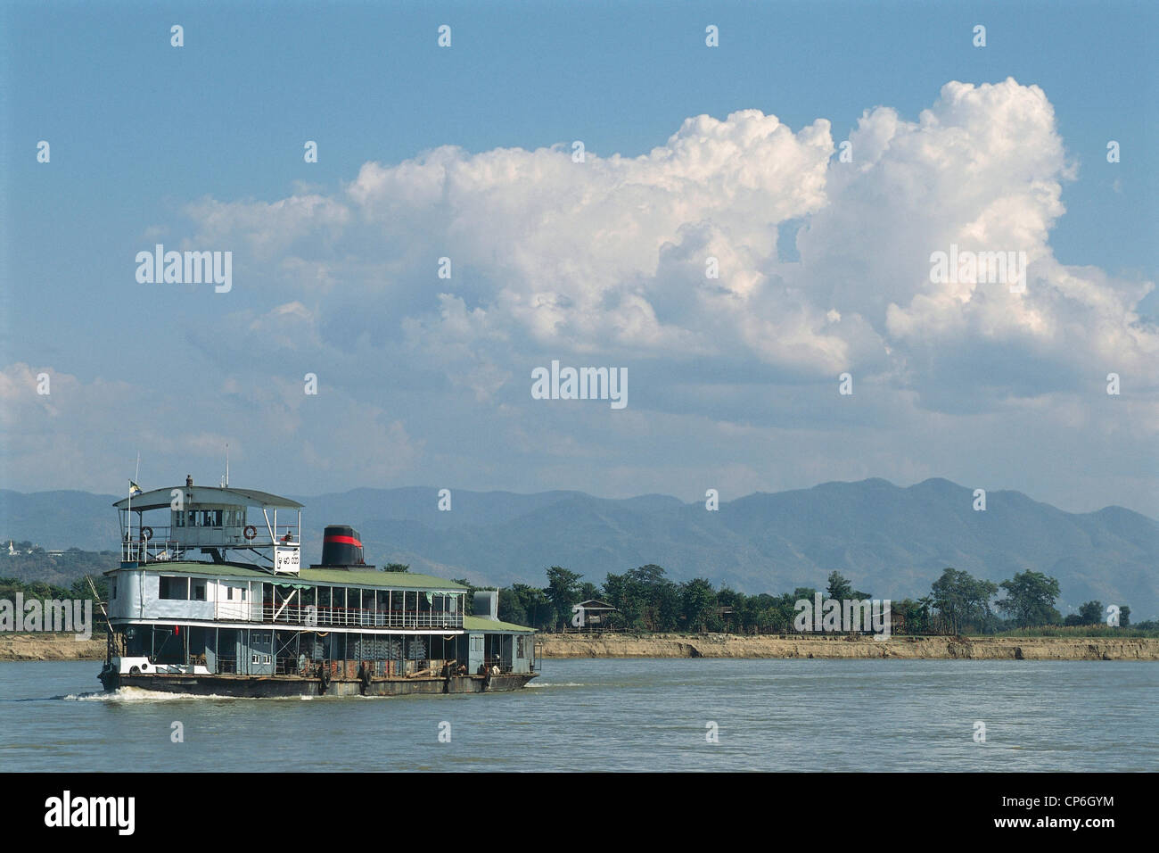 Myanmar (Birmania) - Mandalay, fiume Irrawaddy crociera sul Foto Stock