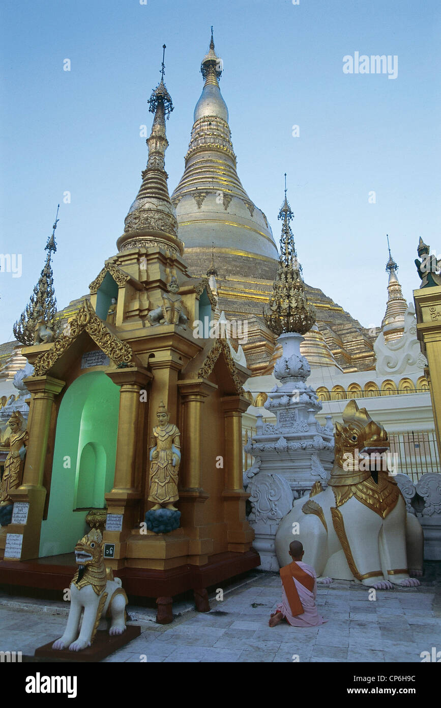 Myanmar (Birmania) - Yangon (Rangoon), Shwedagon pagoda Foto Stock