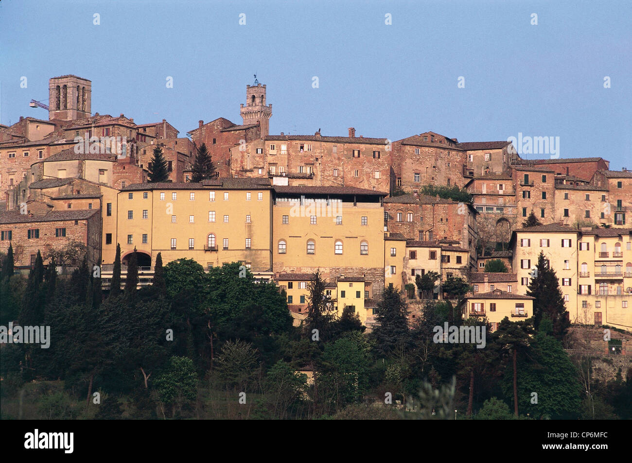Toscana - Montepulciano (SI). Vista del villaggio. Foto Stock