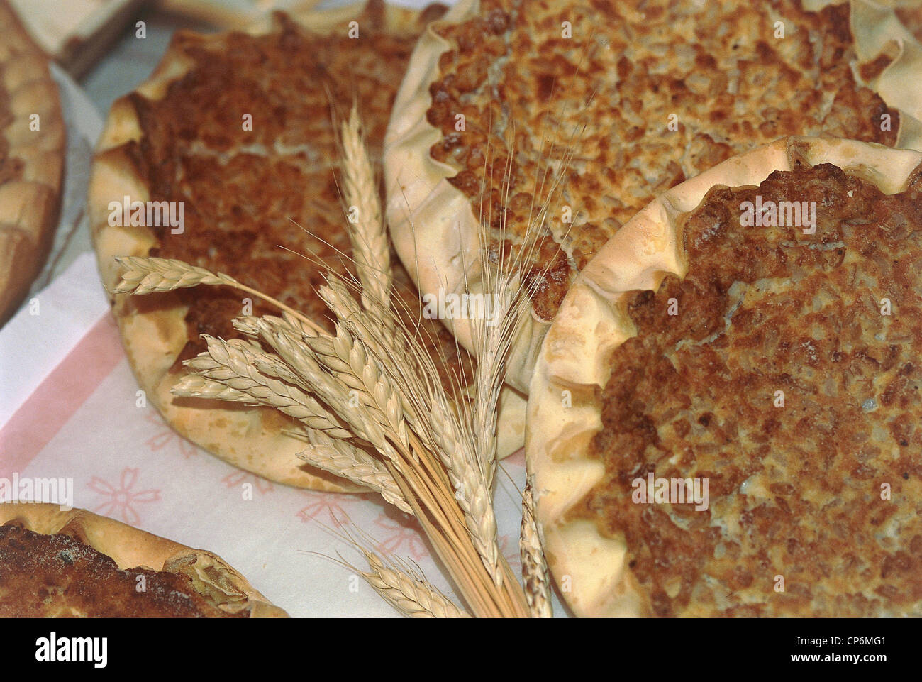 Toscana - Garfagnana - Castelnuovo di Garfagnana (LU), torte di orzo Foto Stock