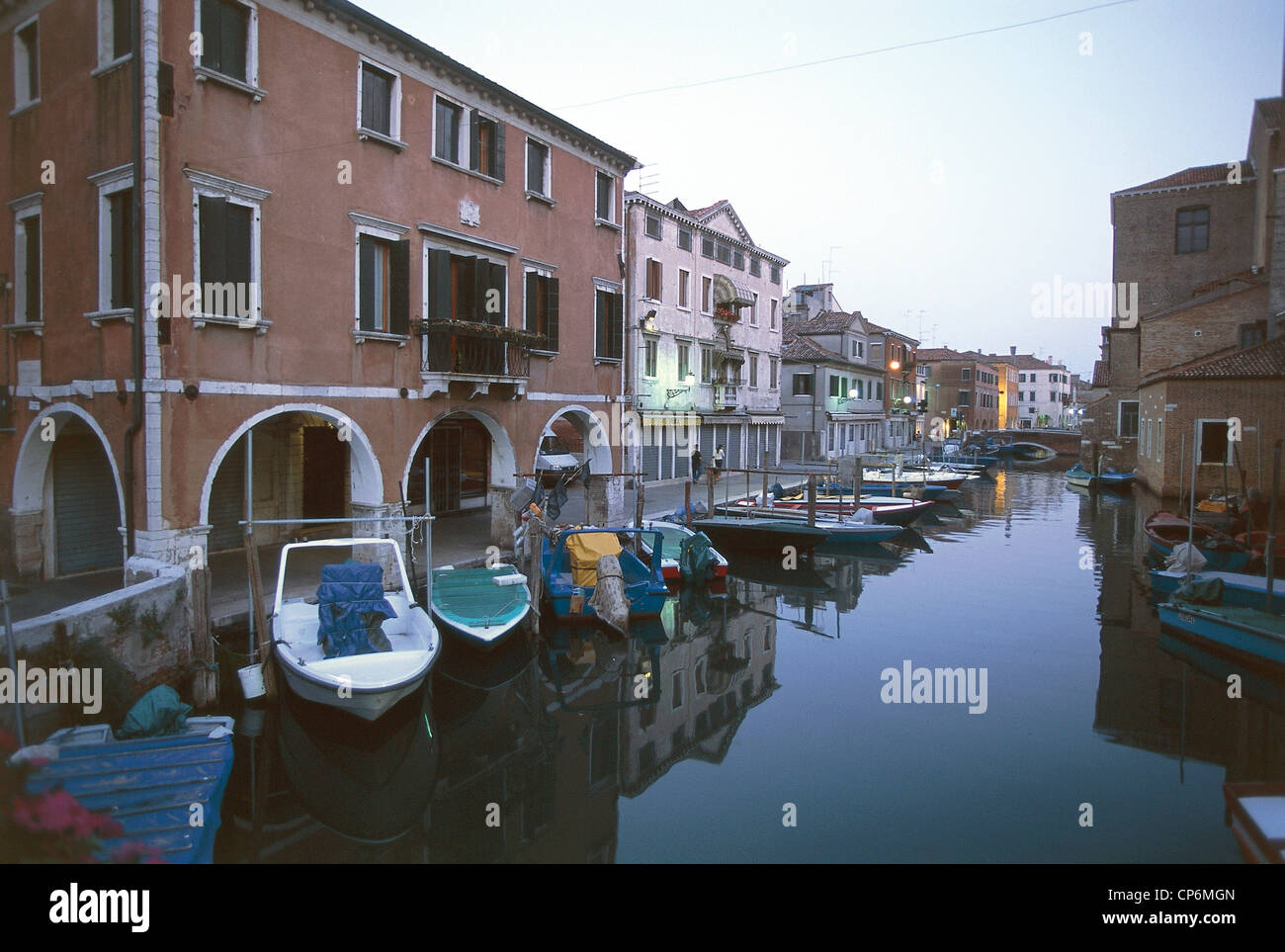 Veneto - Chioggia (VE). Il canale della vena Foto Stock