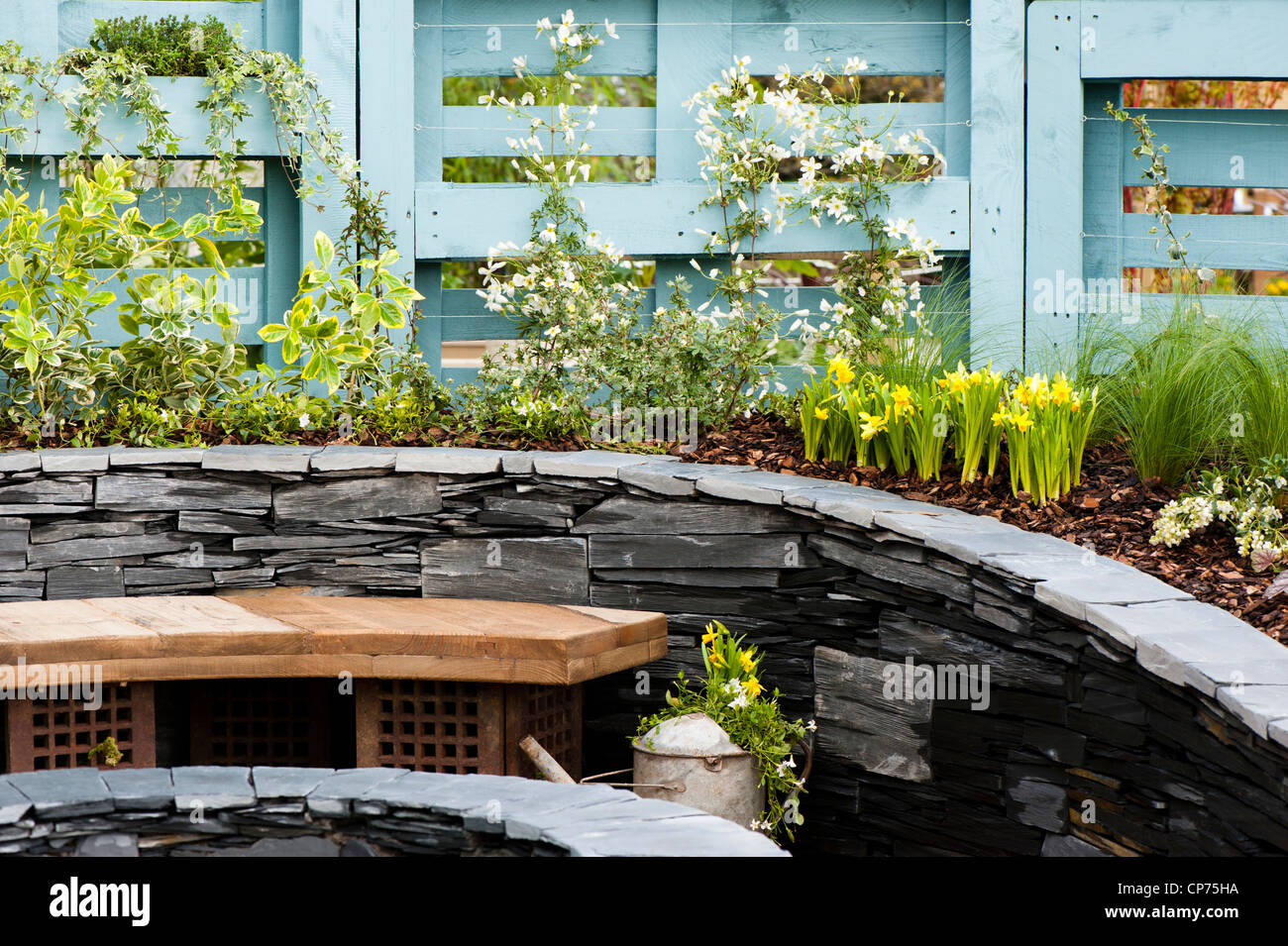 "Rigenerazione" mostra giardino alla 2012 RHS mostrano Cardiff Foto Stock