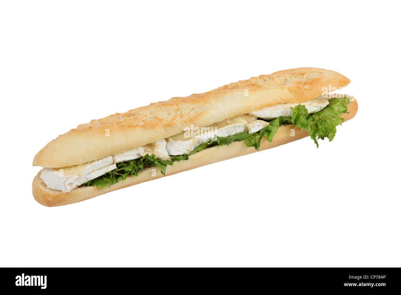 Camembert baguette Foto Stock