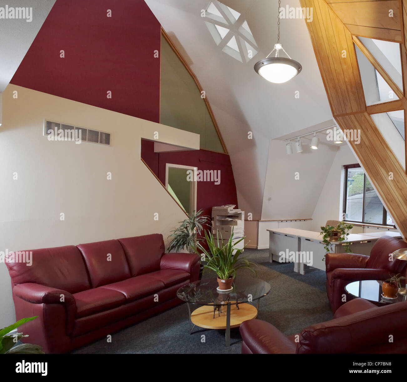 Cupola geometrica Home interno Foto Stock