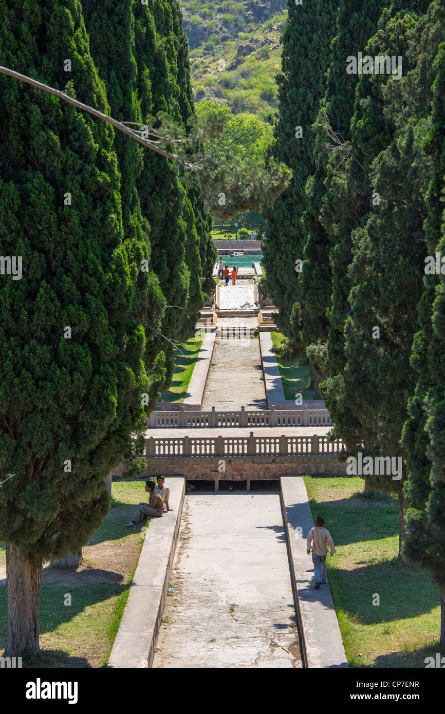 Wah Giardini storici Giardini Mughal in Wah, Provincia del Punjab, Pakistan Foto Stock