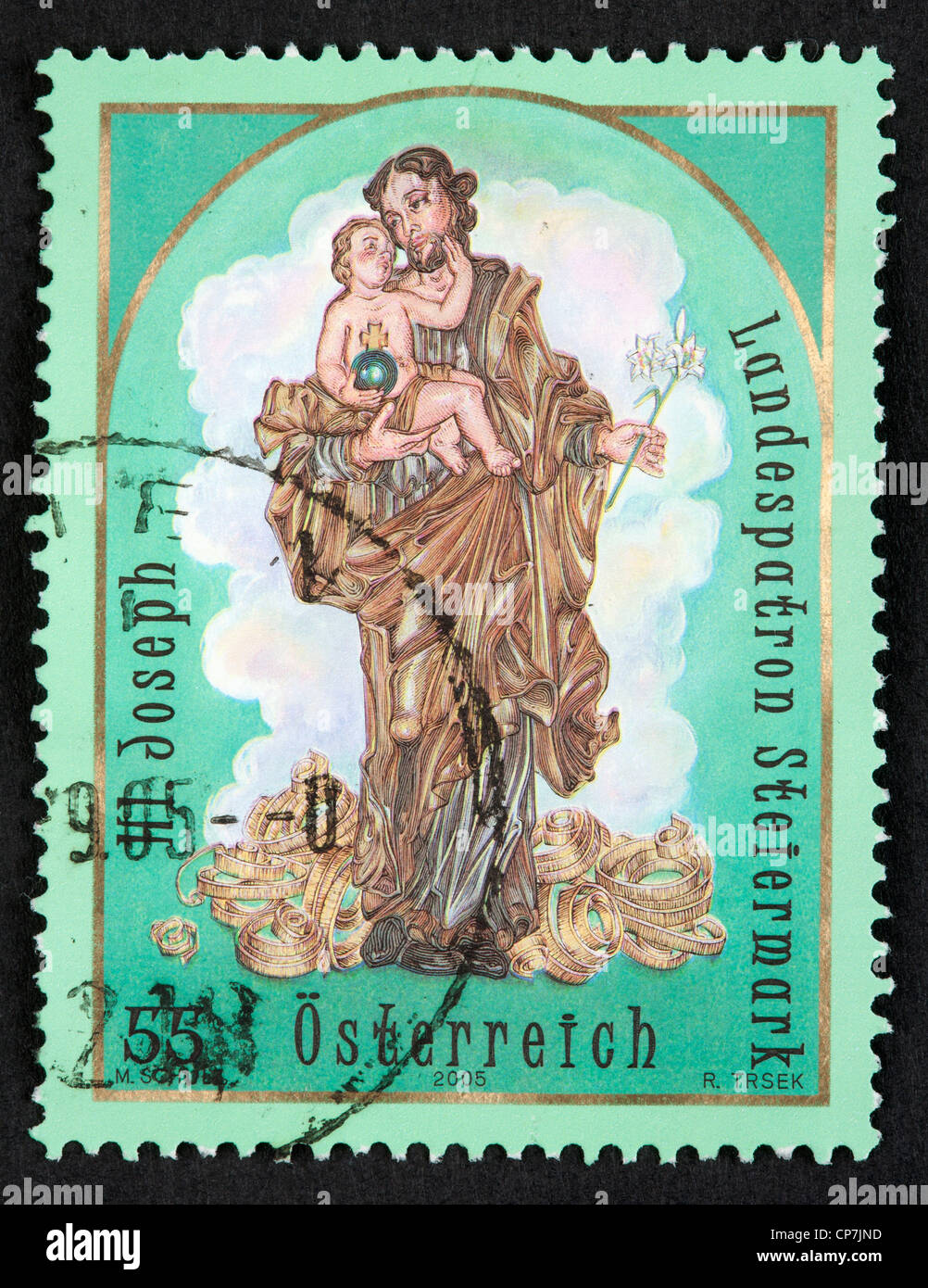 Austrian francobollo Foto Stock