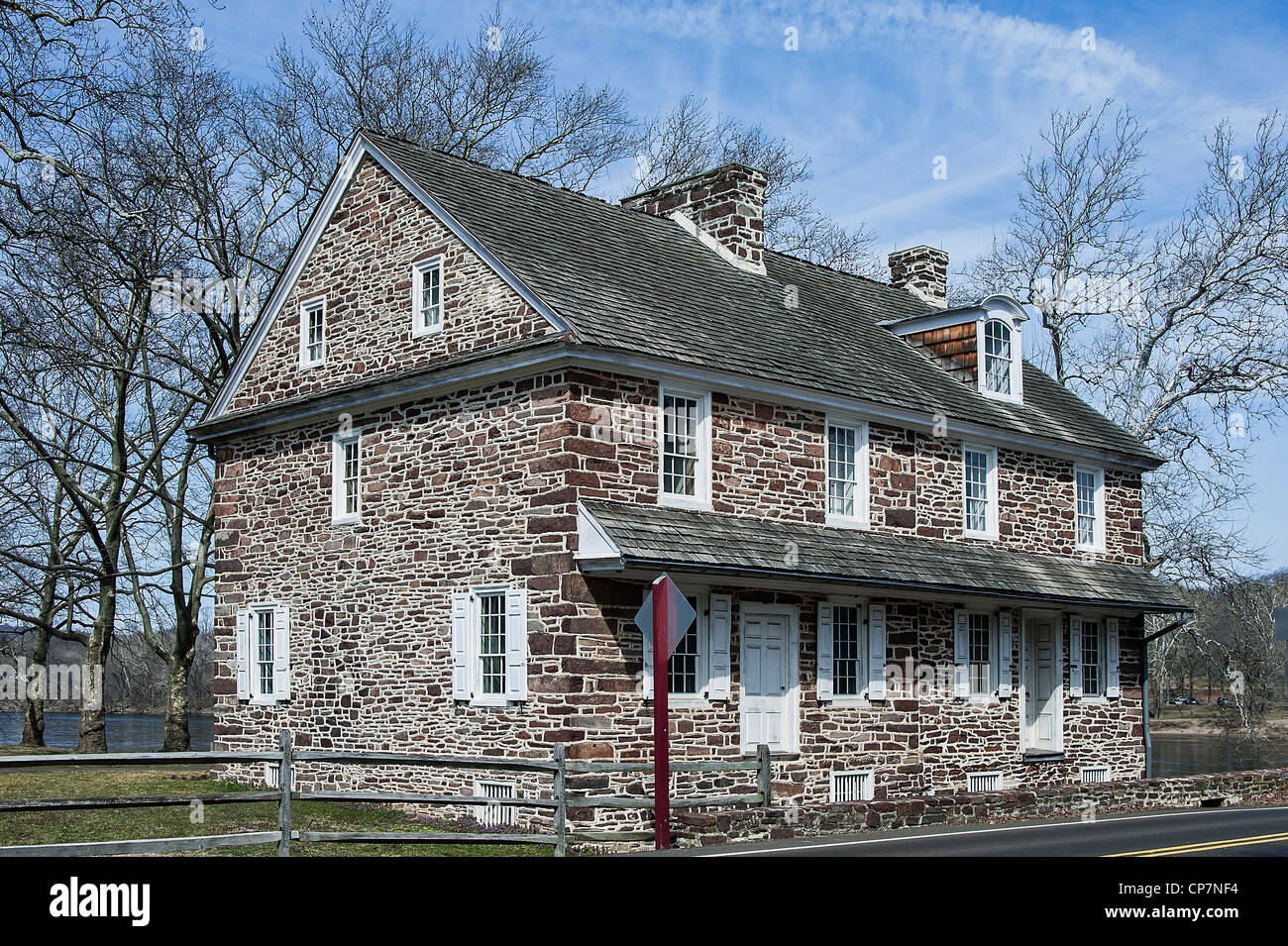 Mcconkey's ferry inn, Washington crossing park, pa, Pennsylvania, Stati Uniti d'America Foto Stock