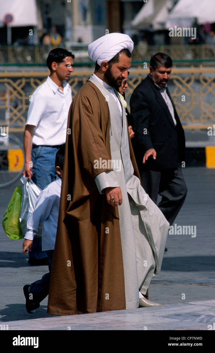 Iran Khorasan province, Mashad, mullah, persone Foto Stock