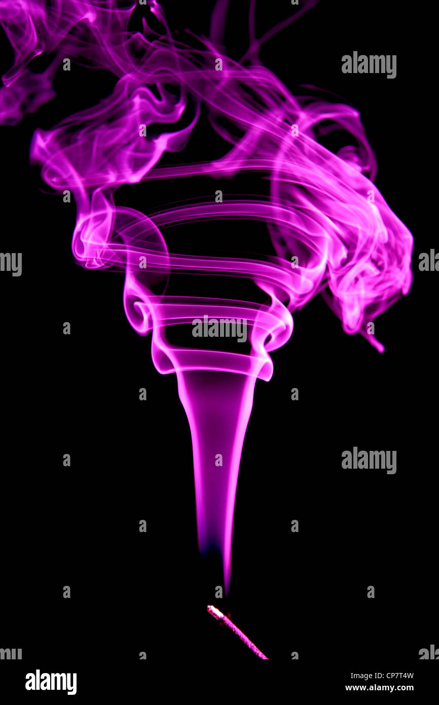 Viola di fumo di incenso. Foto Stock