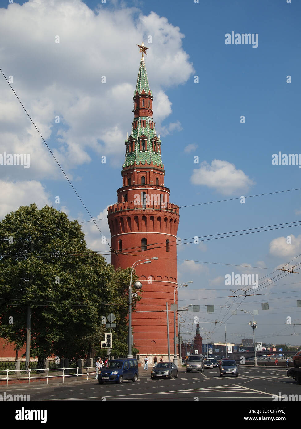 Il Cremlino di Mosca, la fornitura di acqua Vodovzvodnaya (torre) Foto Stock