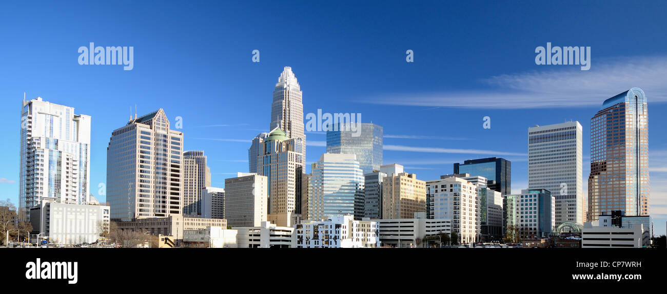 Uptown Charlotte, North Carolina Cityscape Foto Stock