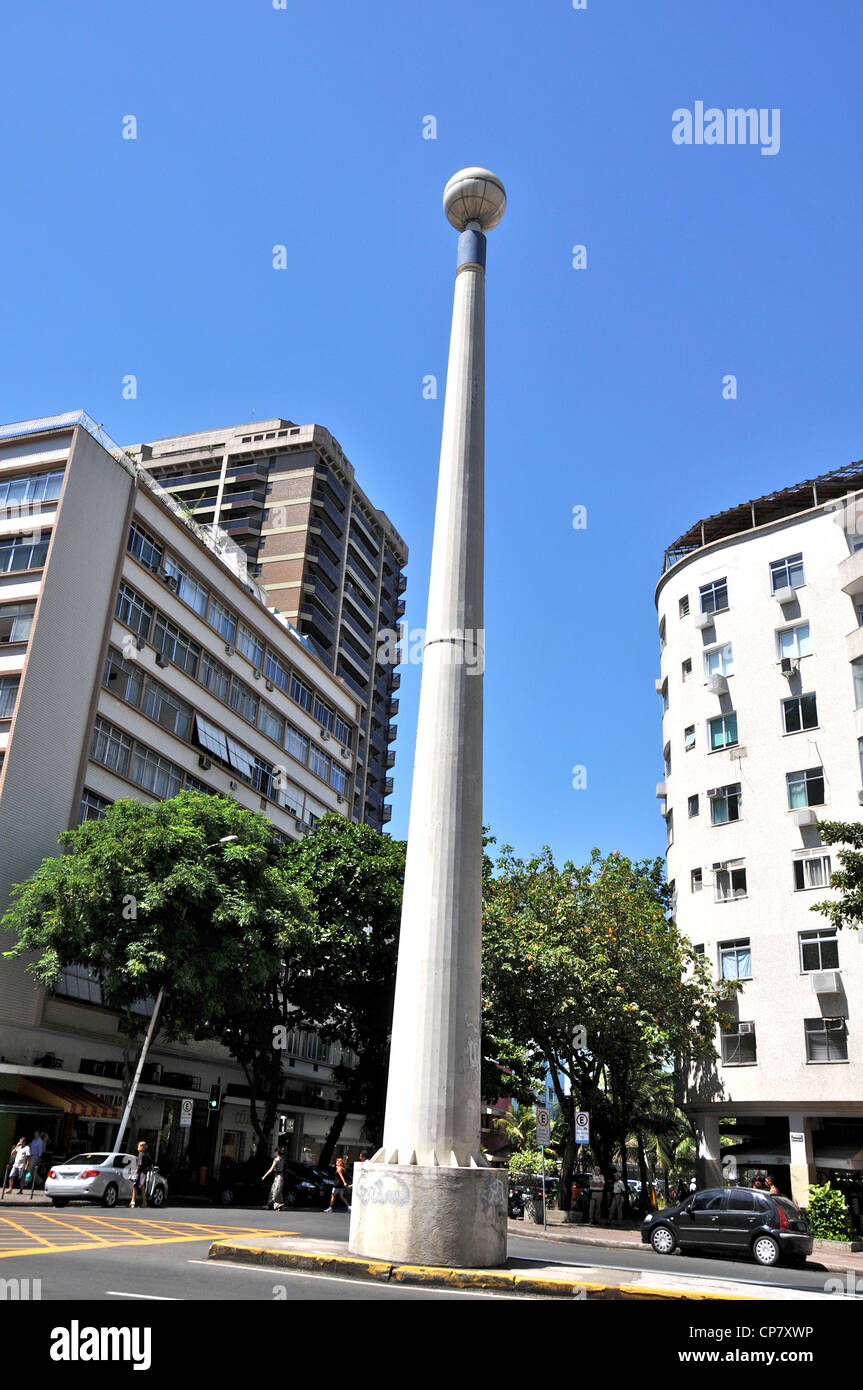 Piazza, Leblon, Rio de Janeiro, Brasile Foto Stock