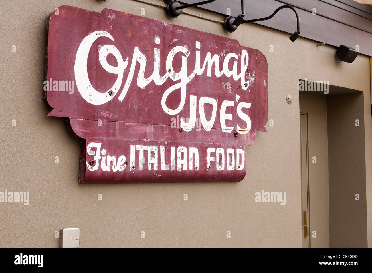 Originale di Joe's ristorante italiano antico segno - San Francisco Foto Stock
