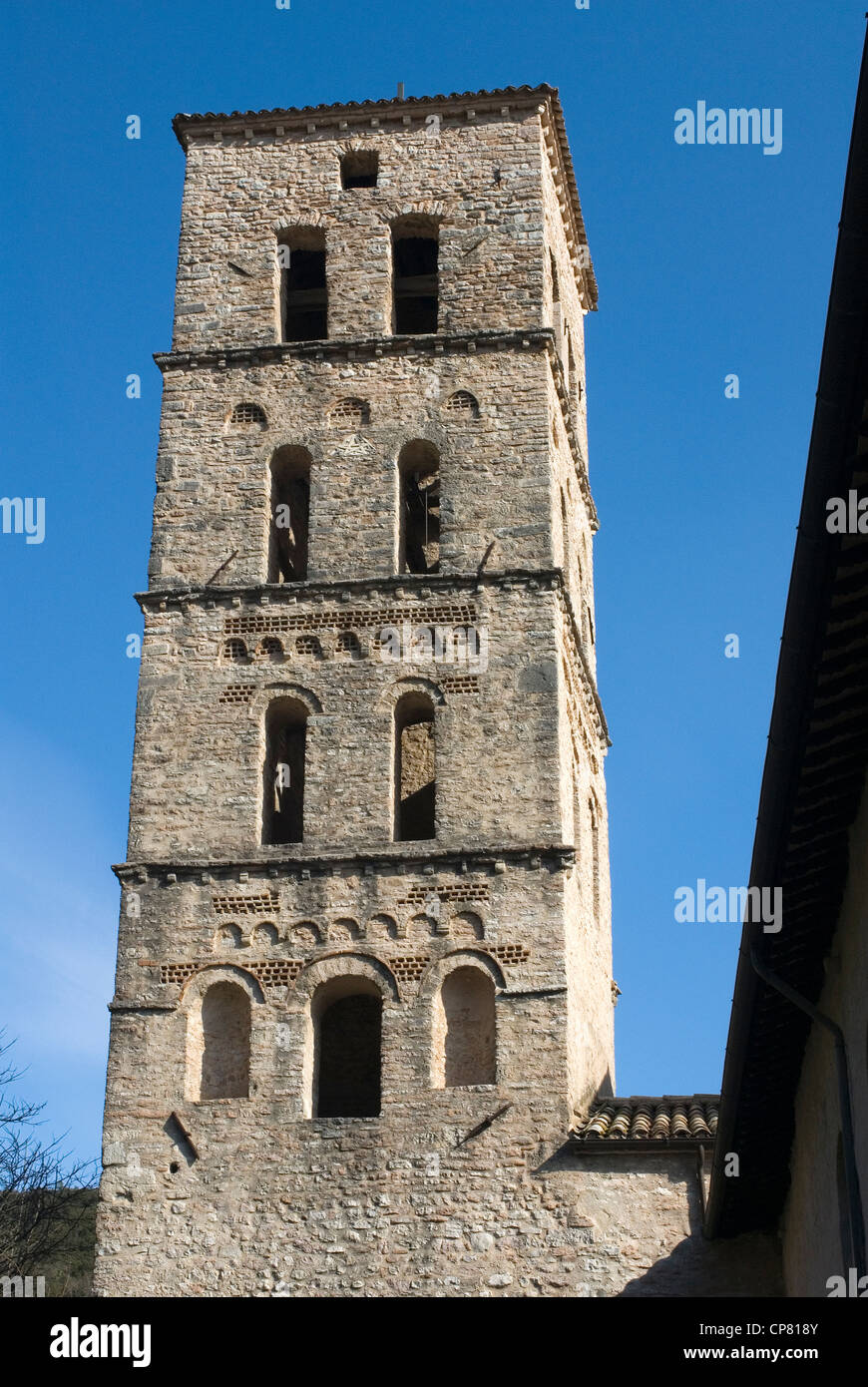 Abbazia di San Pietro in Valle. Ferentillo, Provincia di Terni, Umbria, Italia. Foto Stock