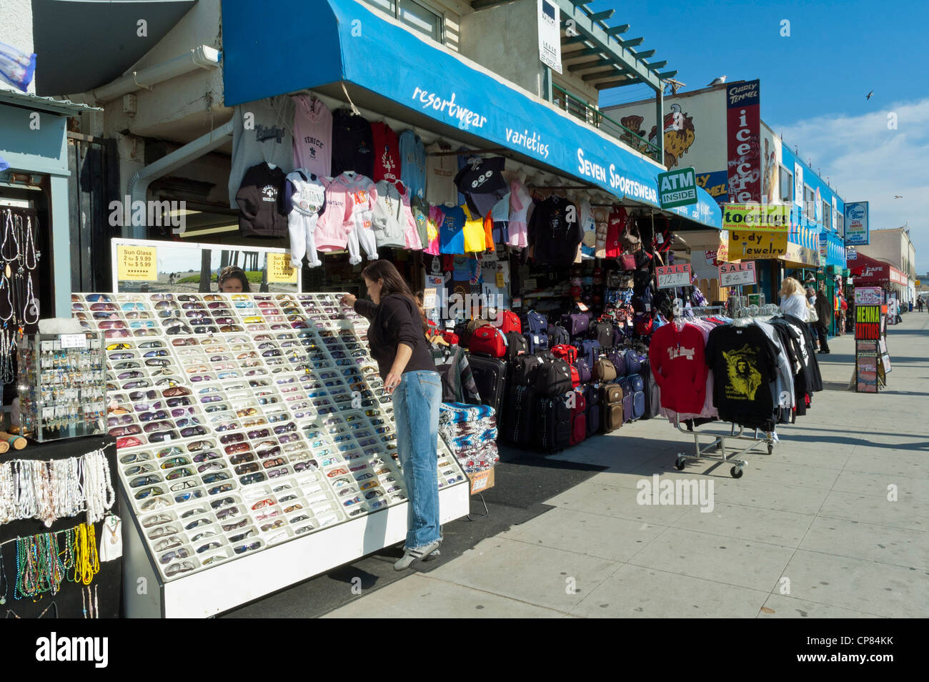 La spiaggia di Venezia, Ocean Front Walk, Los Angeles, California, Stati Uniti d'America Foto Stock