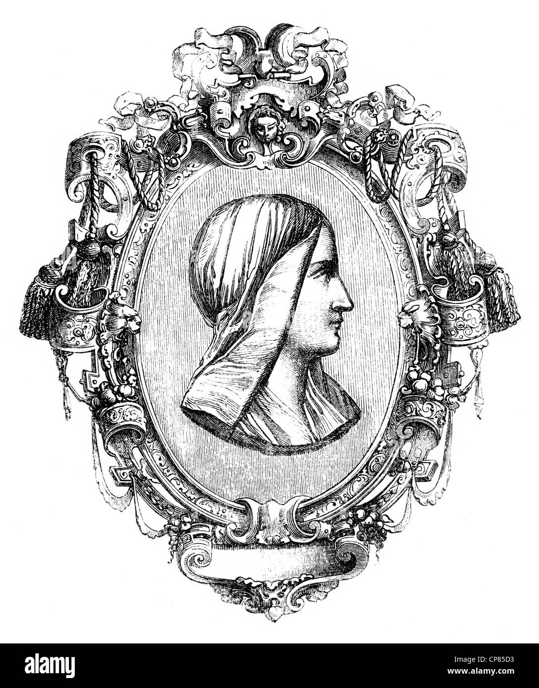Vittoria Colonna, 1492 - 1547, un famoso poeta italiano, Vittoria Colonna (1492 - 1547), eine berühmte italienische Dichterin Foto Stock