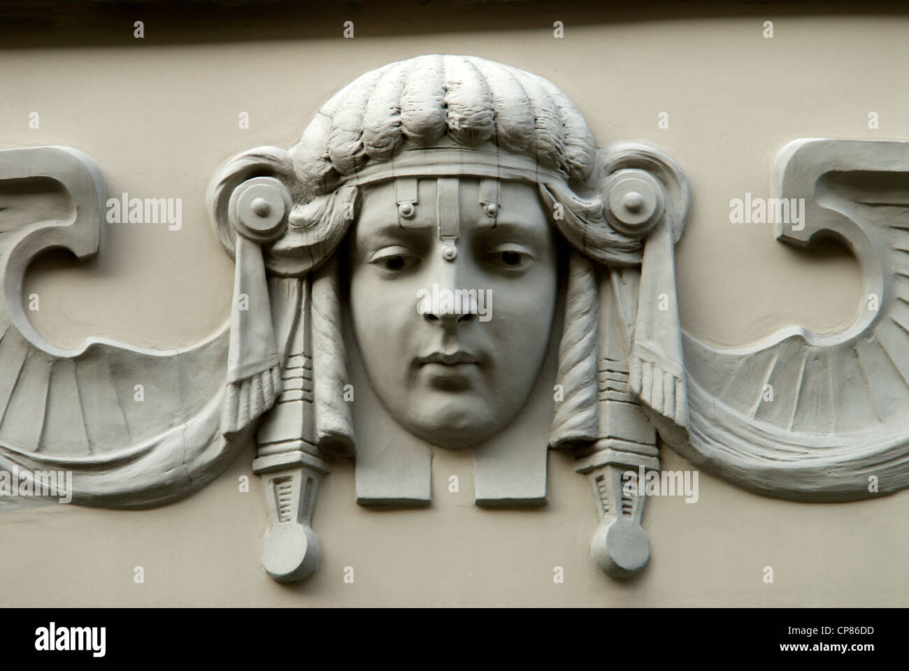Art Nouveau Distretto, Riga, Lettonia, Paesi Baltici Foto Stock