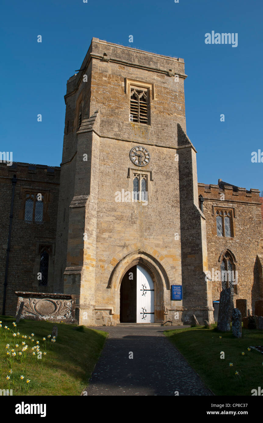 San Tommaso Becket Chiesa, Sutton-in-Brailes, Warwickshire, Inghilterra, Regno Unito Foto Stock