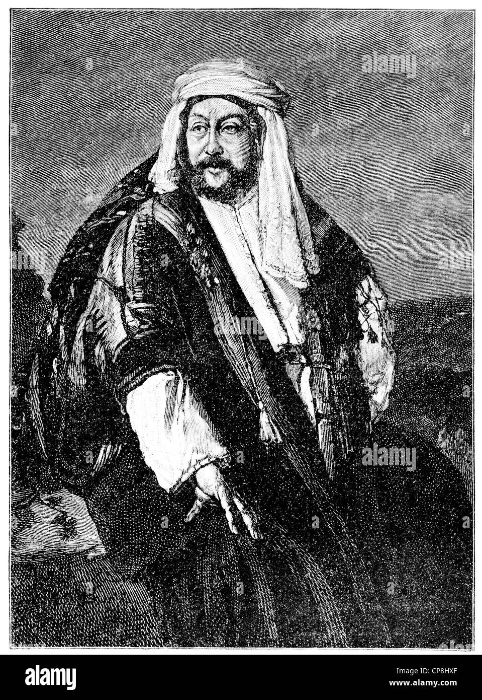 Alexandre Dumas il sambuco, noto anche come Alexandre Dumas Davy de la Pailleterie o Alexandre Dumas père, 1802 - 1870, un francese w Foto Stock