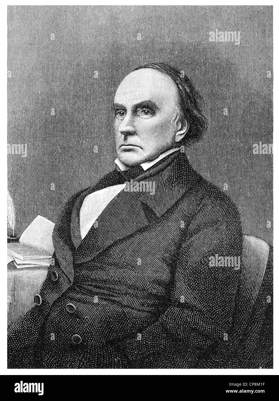Daniel Webster, 1782 - 1852, un americano di statista e giurista, Historische Zeichnung aus dem 19. Jahrhundert, Ritratto von Danie Foto Stock