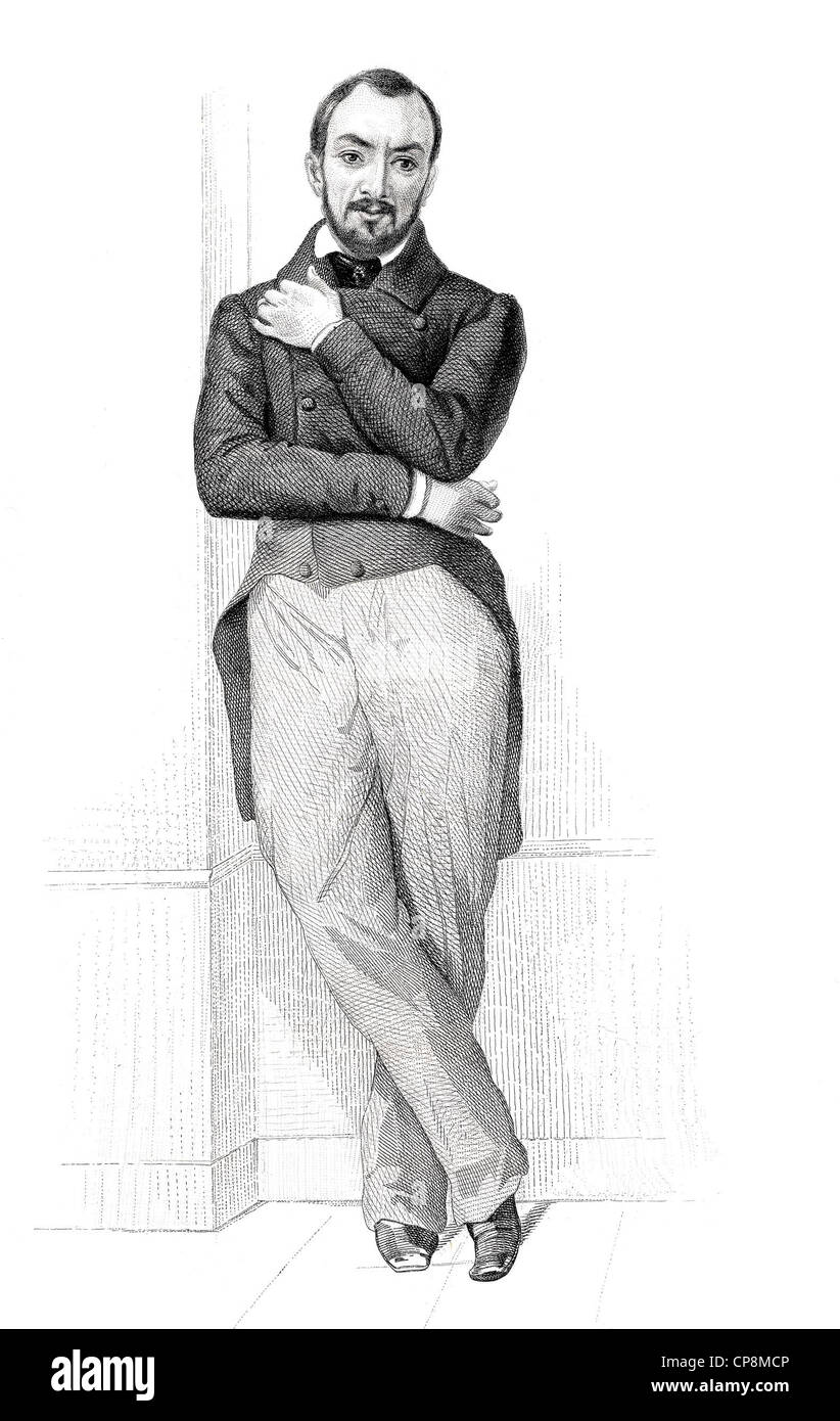 Immagine del politico francese François Philippe Désiré Maichin, 1810 - 1857, membro dell'Assemblea nazionale francese, Francia, 18 Foto Stock