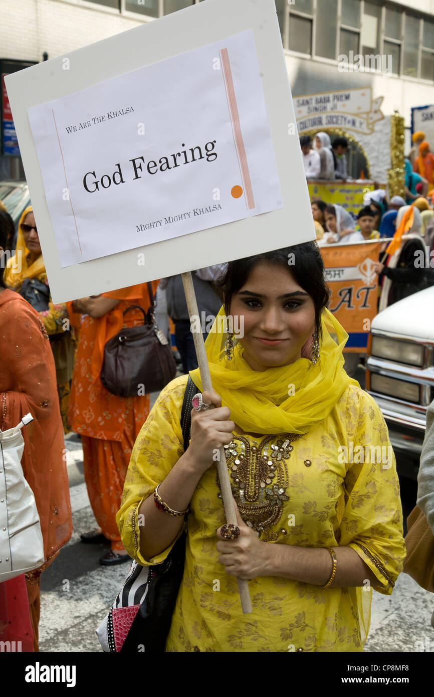 Annuale parata Sikh & Festival su Madison Avenue a New York City. Foto Stock Annuale parata Sikh & Festival su Madison Avenue a New York City. Foto Stock