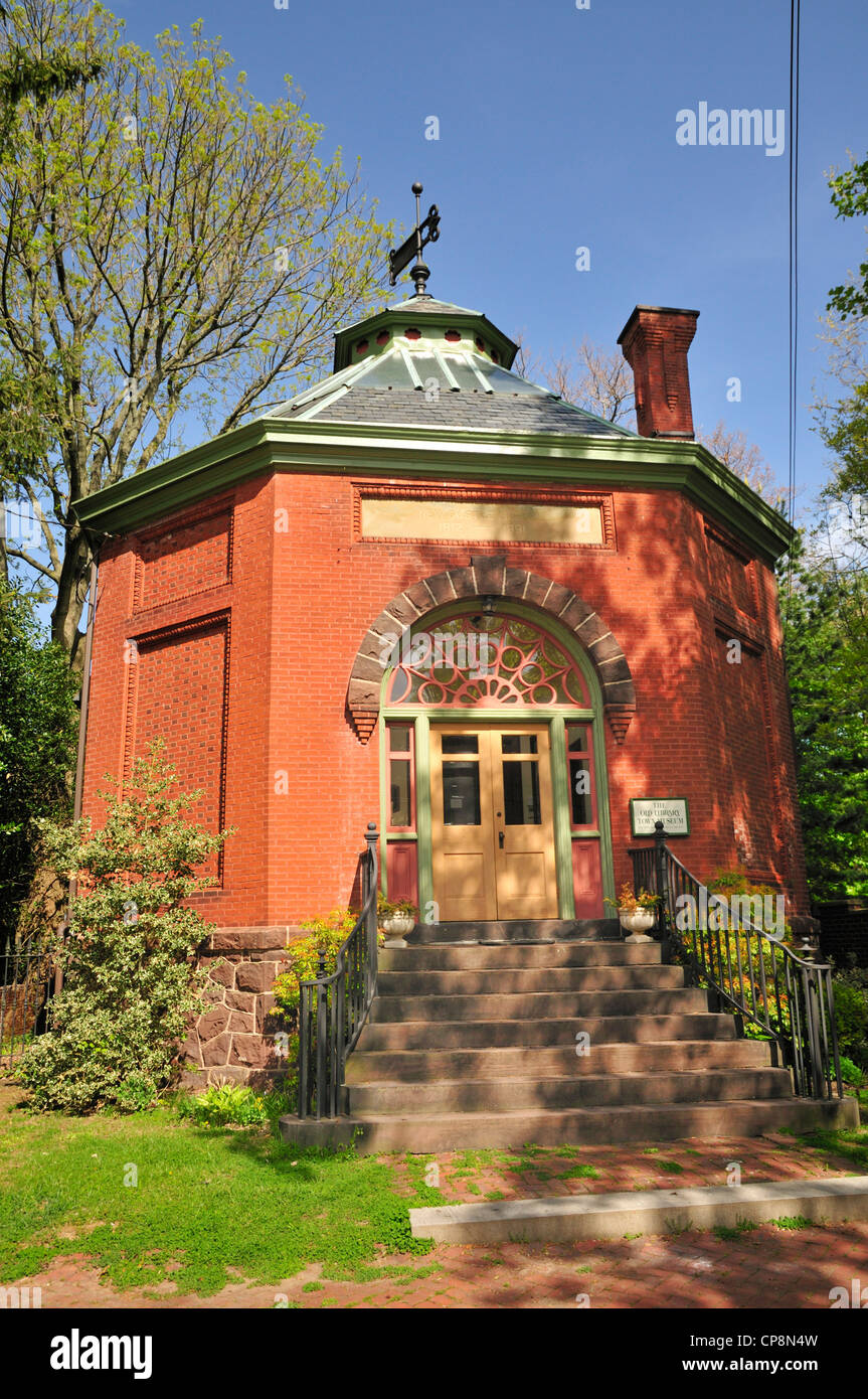 Il vecchio castello nuovo Delaware biblioteca costruita nel 1812, ora un museo Foto Stock