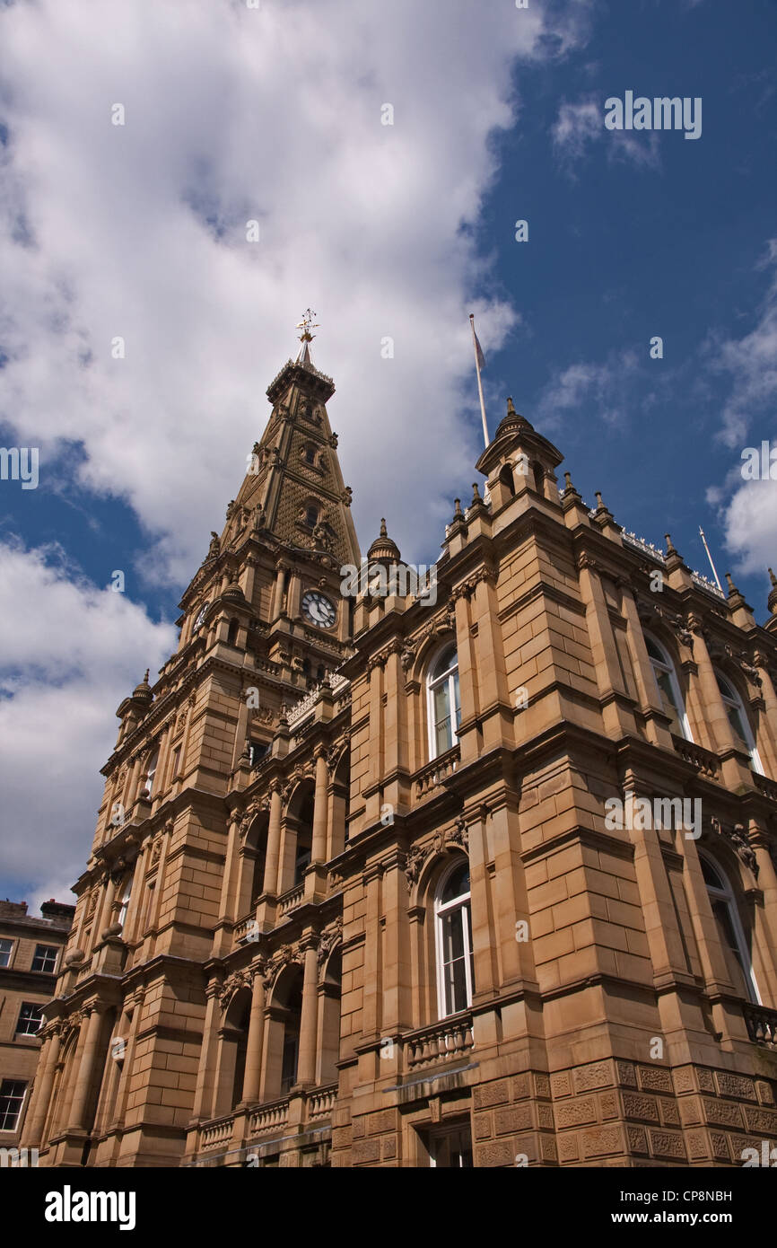 Palazzo Comunale, Halifax, West Yorkshire Foto Stock