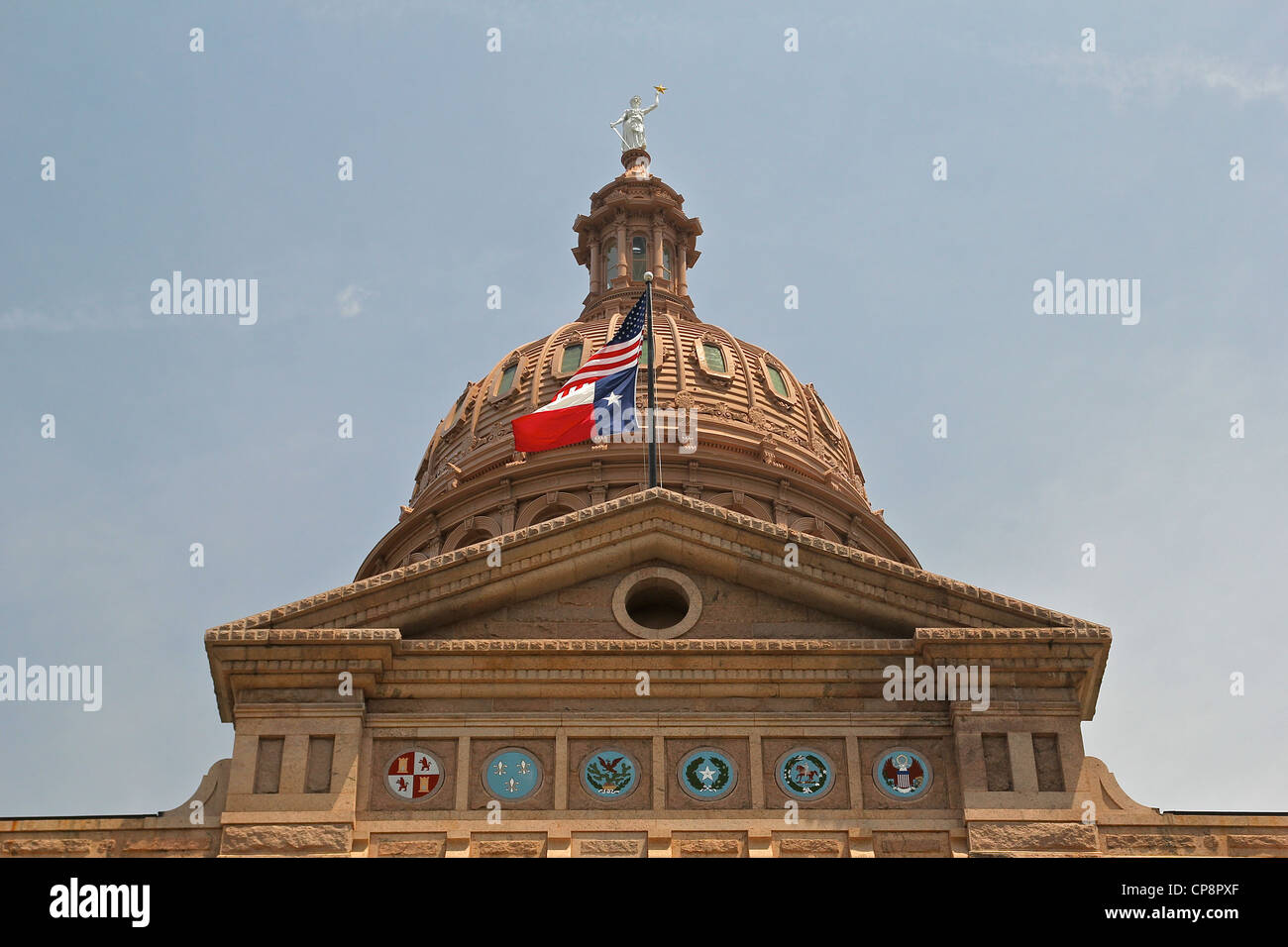 Texas State Capitol dome, Austin, Texas Foto Stock