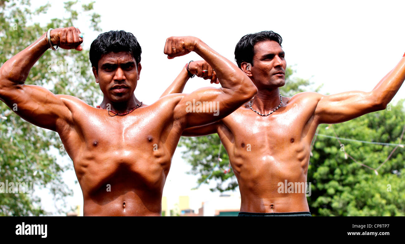 Indian body builders Foto Stock