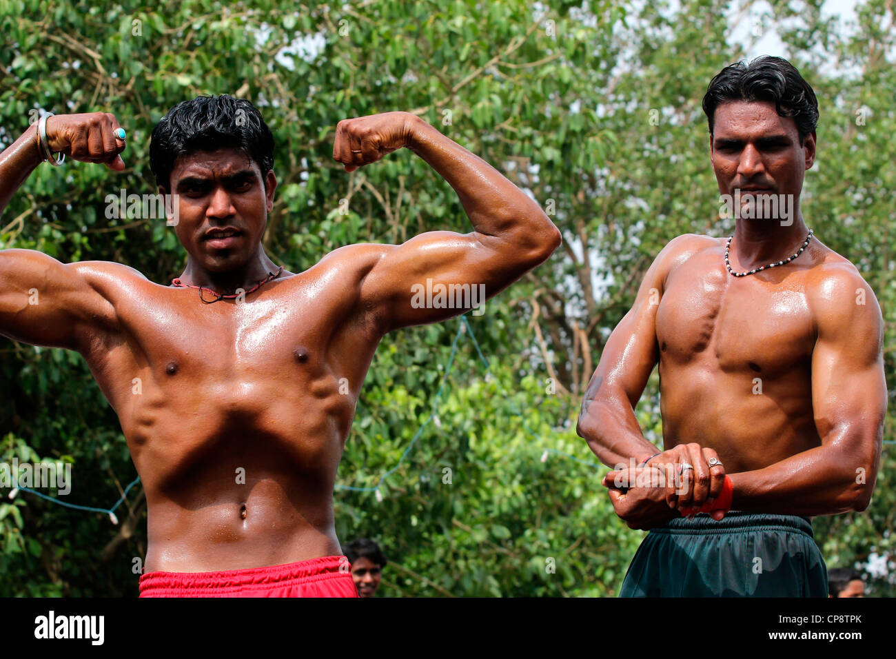 Indian body builders Foto Stock