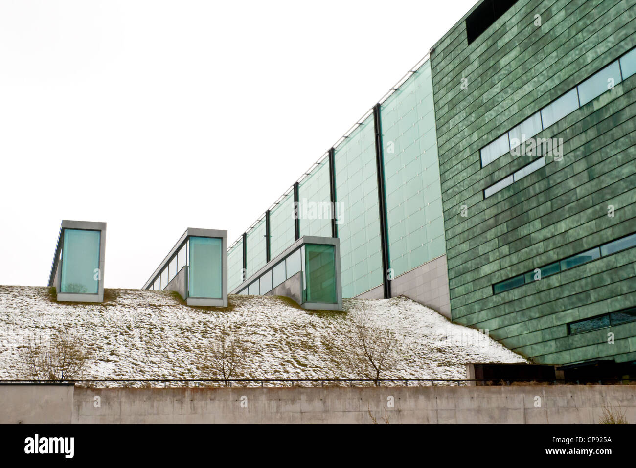 Il Kumu Art Museum Situato nel Parco di Kadriorg, Atllinn, Estonia. Progettato da architetto finlandese, Pekka Vapaavuori Foto Stock