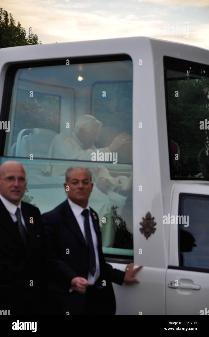 Il Papa Benedetto XVI in visita a Londra 2010 Foto Stock