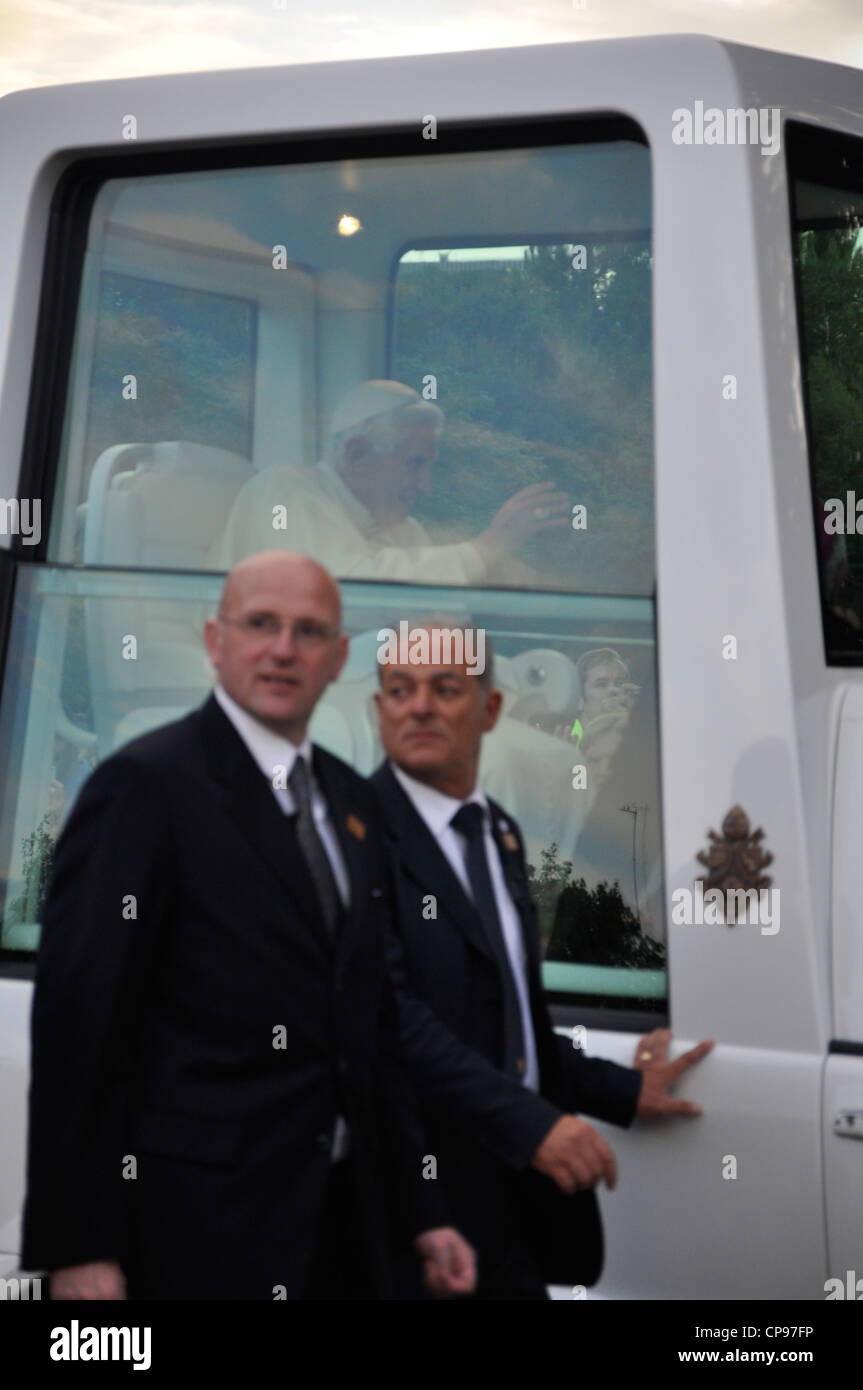 Il Papa Benedetto XVI in visita a Londra 2010. Foto Stock