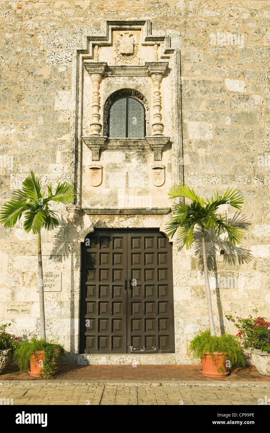 Il Museo de las Casas Reales, XVI secolo, quartiere coloniale, Fort Ozuma,Santo Domingo, Repubblica Dominicana Foto Stock