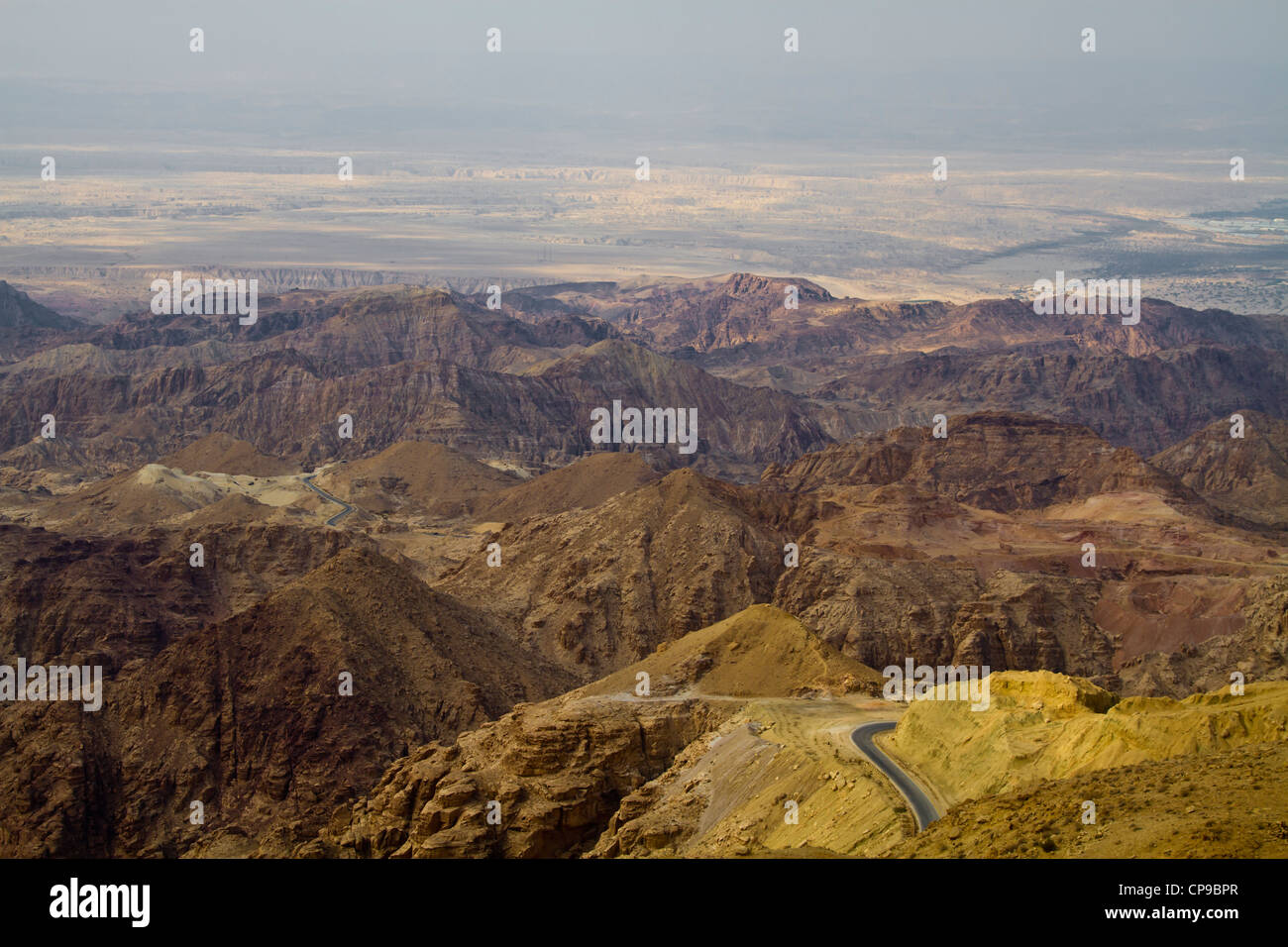 Dead Sea Road, Giordania Foto Stock