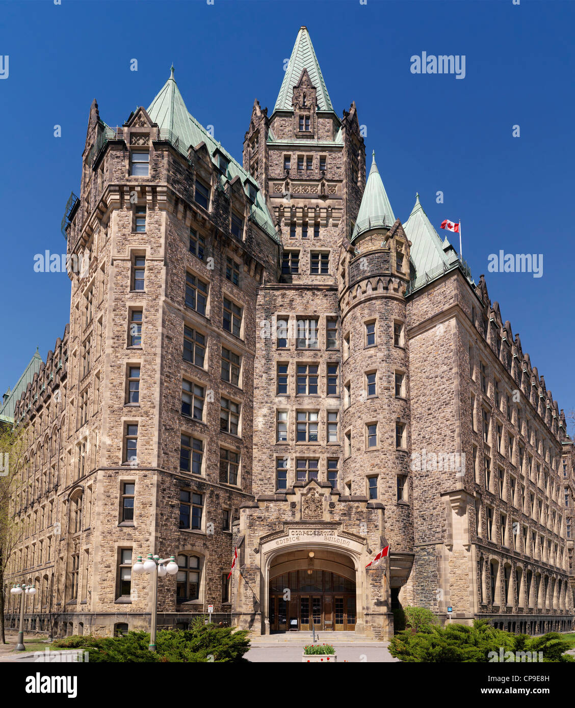 Confederazione edificio edificio nel centro cittadino di Ottawa, Ontario, Canada 2012 Foto Stock