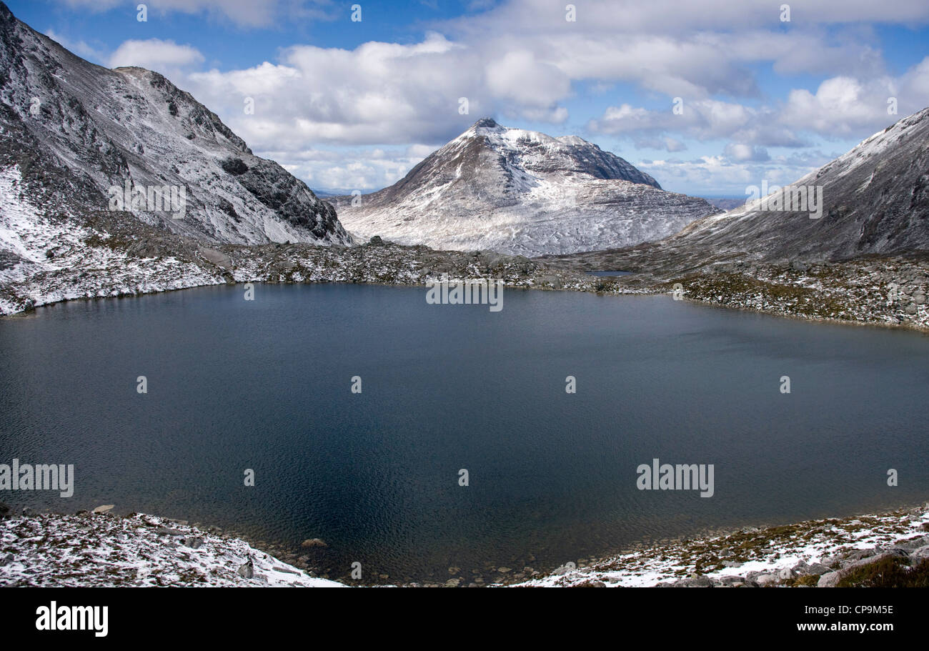 Il Corbett beinn damh in Torridon, visto da un Ruadh-stac. Foto Stock