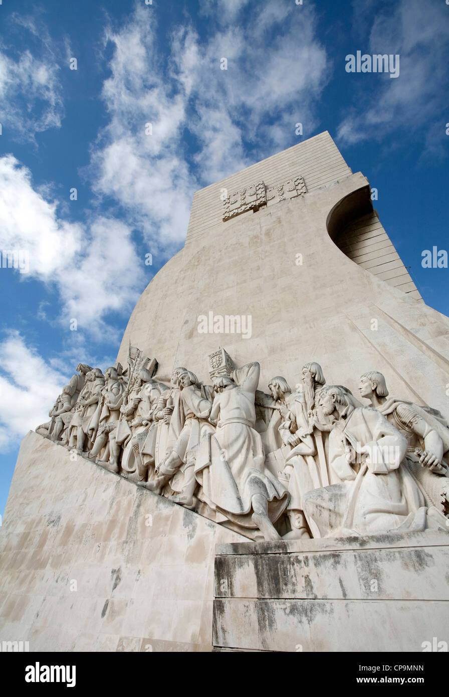 Monumento alle Scoperte portoghese nome dato ad intense attività di esplorazione marittima portoghese durante il XV e XVI secolo. Foto Stock
