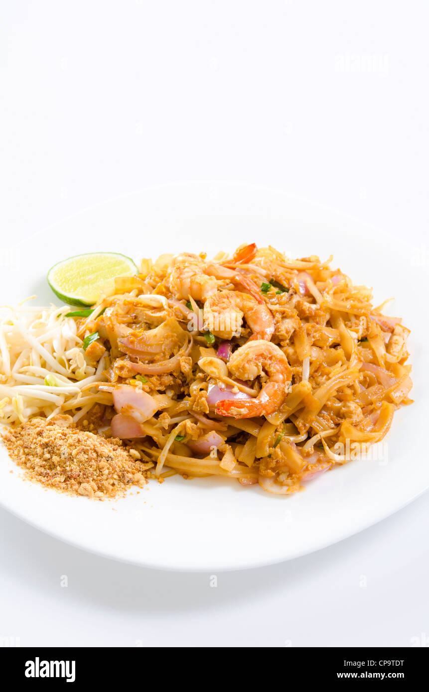 Famoso cibo tailandese, pad thai Foto Stock