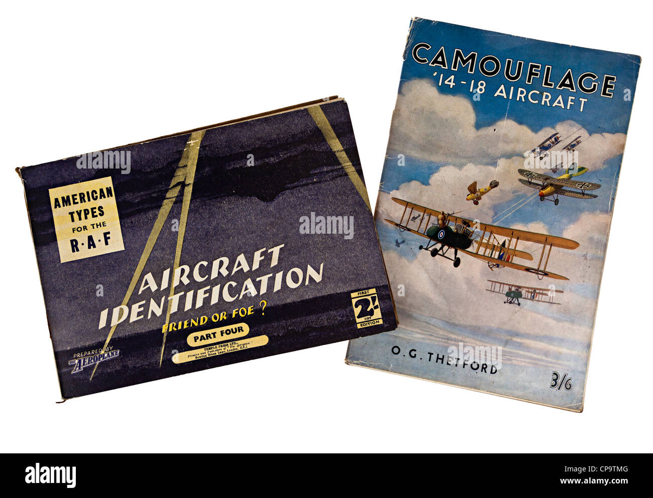 Libri sul riconoscimento degli aeromobili, di identificazione e di mimetizzazione, REGNO UNITO Foto Stock
