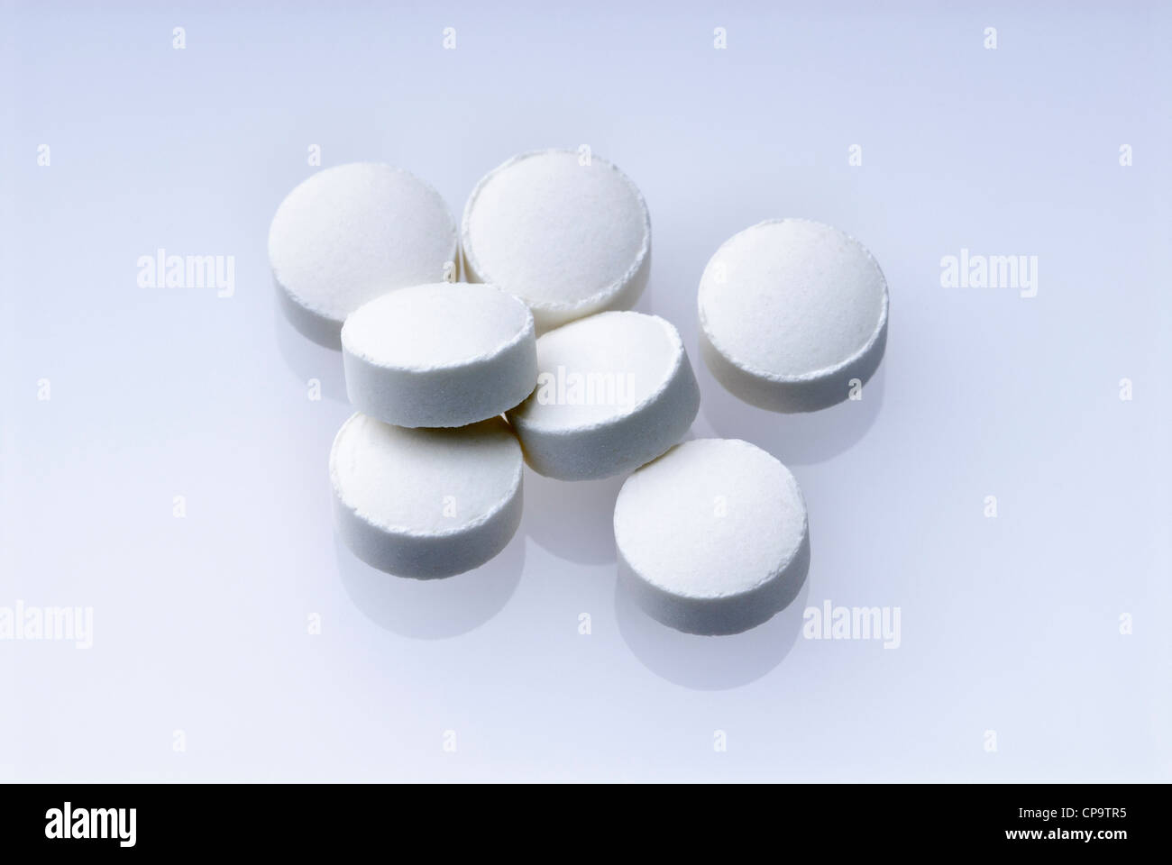 White pillole di marca generico Foto Stock