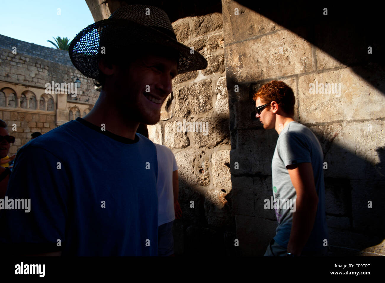 Accesso a pila gate , Città Vecchia di Dubrovnik. La Croazia. Foto Stock