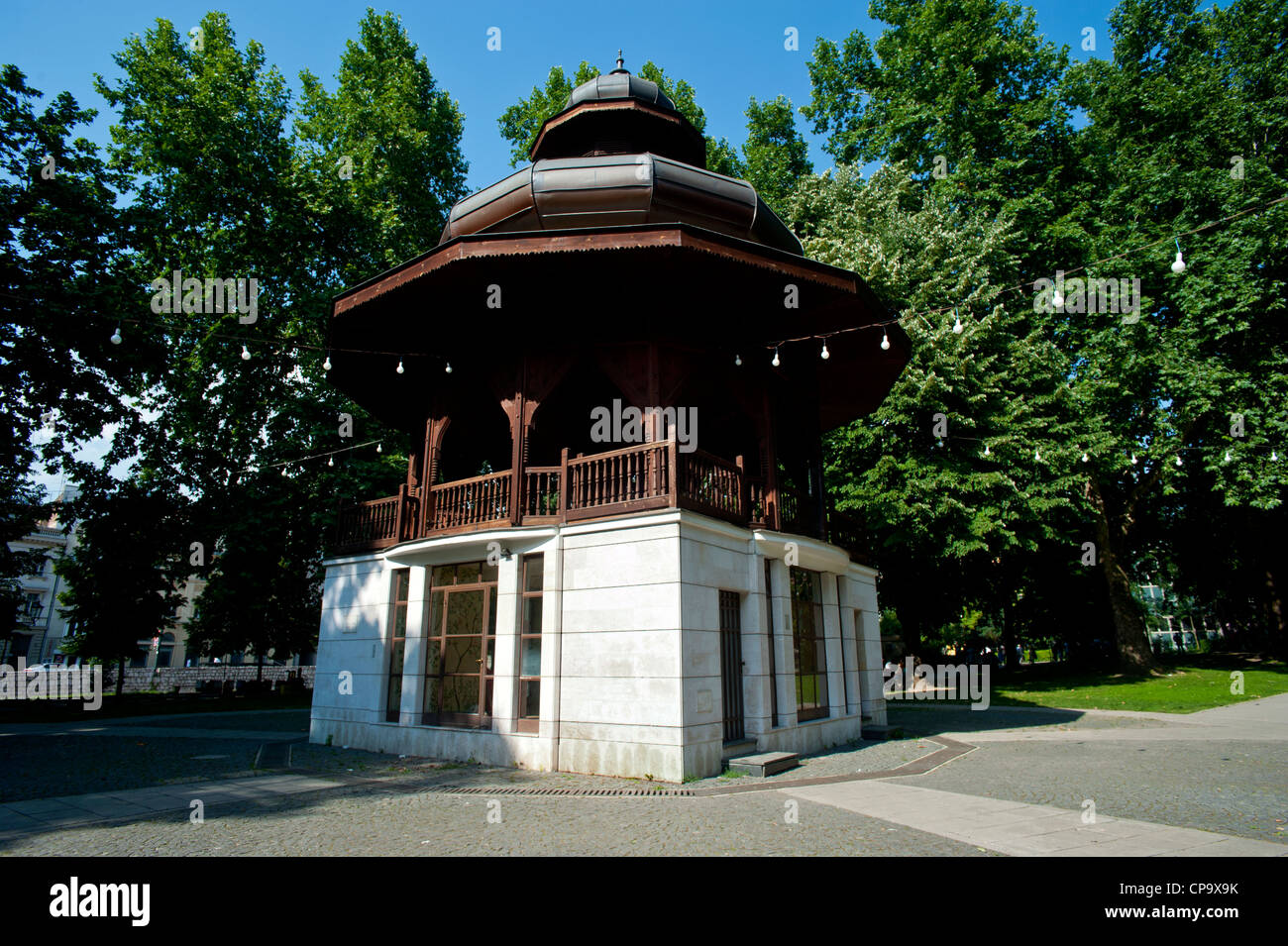 Padiglione musicale ( A Mejdan ) . Sarajevo. La Bosnia Erzegovina. Balcani .l'Europa. Foto Stock