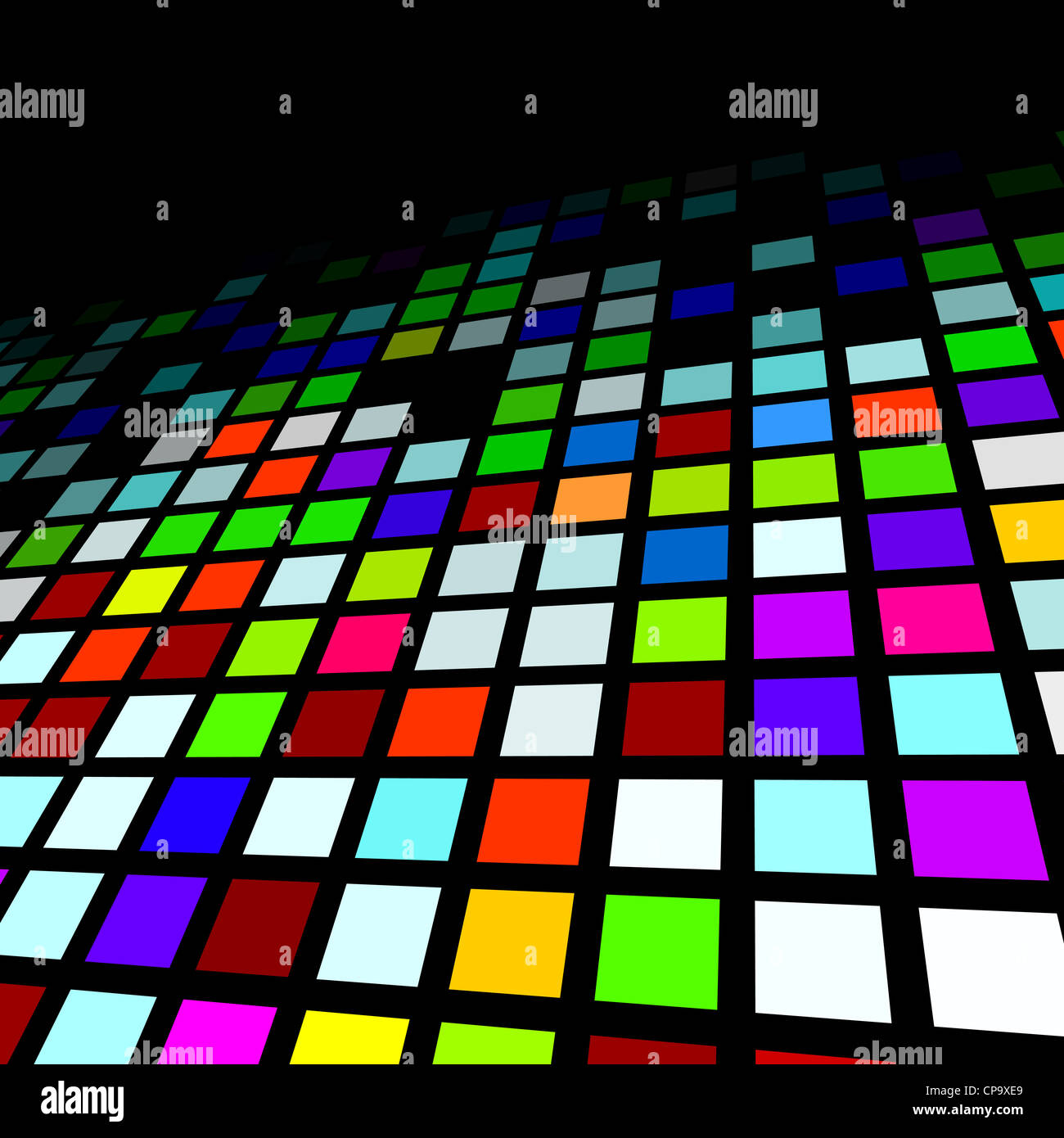 Vivacemente colorato astratto sfondo mosaico Foto Stock