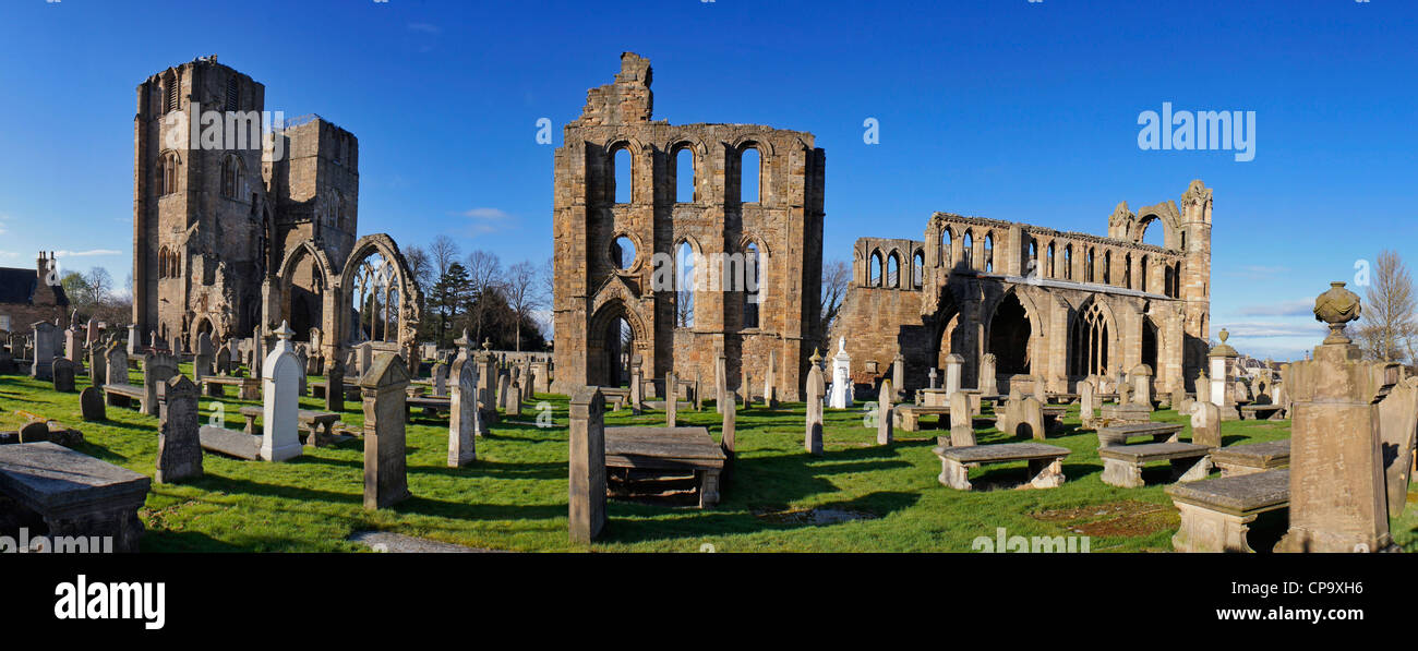 Elgin Cathedral, murene, Aberdeenshire, Scotland, Regno Unito Foto Stock