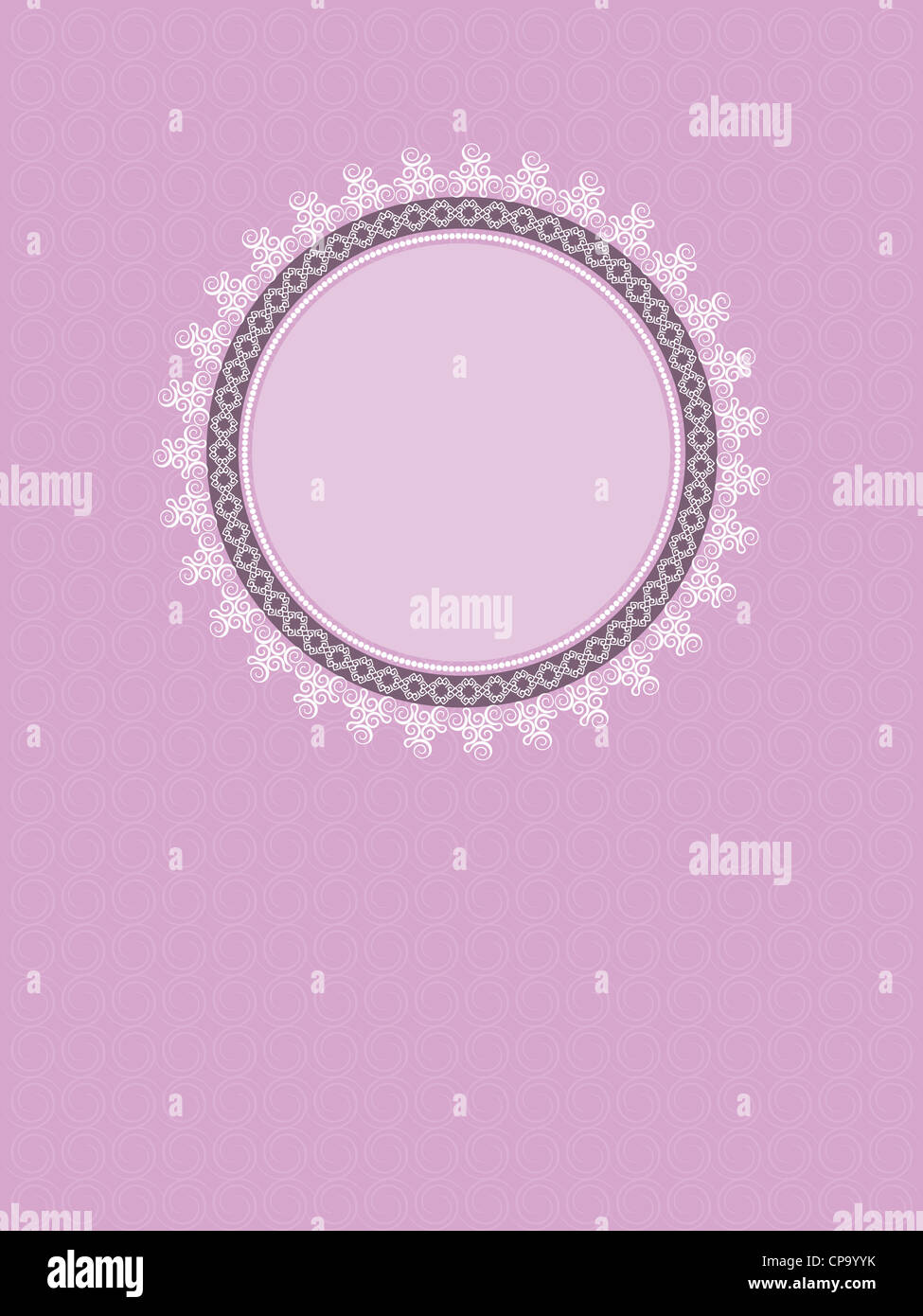 Decorative sfondo ornati con spazio per il testo Foto Stock